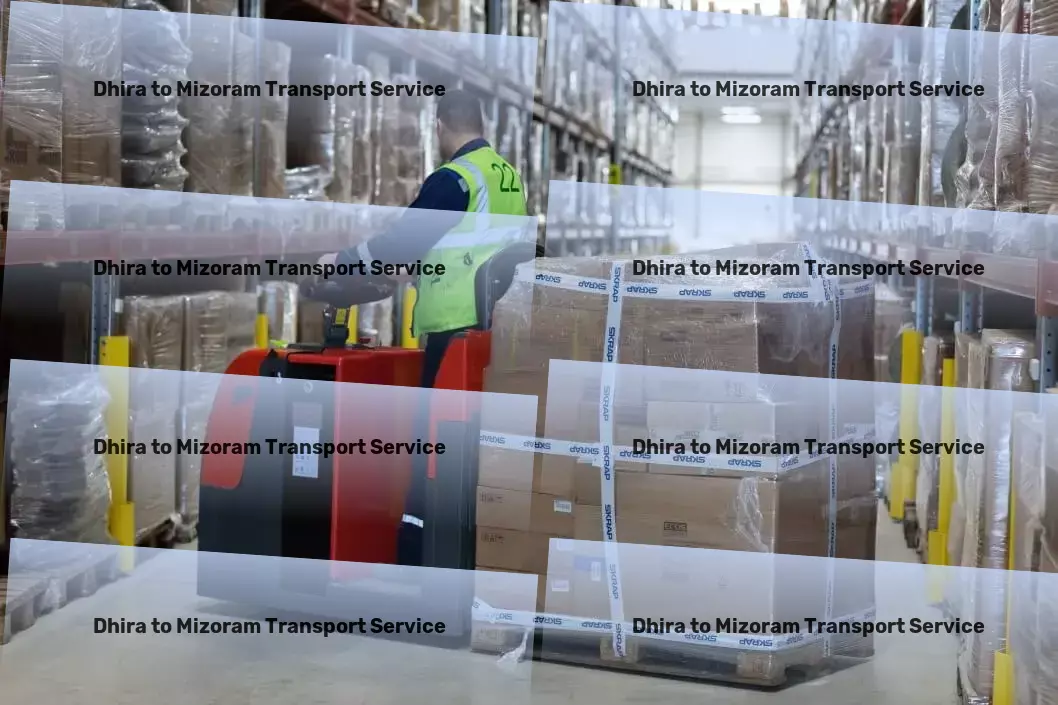 Dhira to Mizoram Transport Motorcycle shipping services