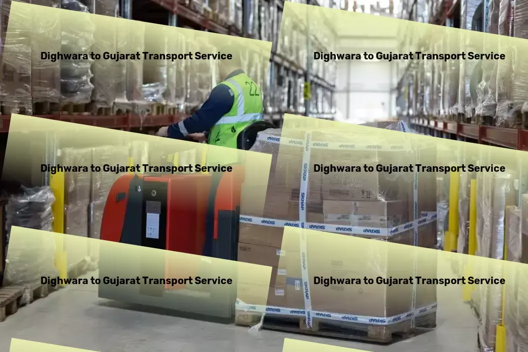 Dighwara to Gujarat Transport Leading innovations in Indian goods transport technology! - Advanced parcel dispatch